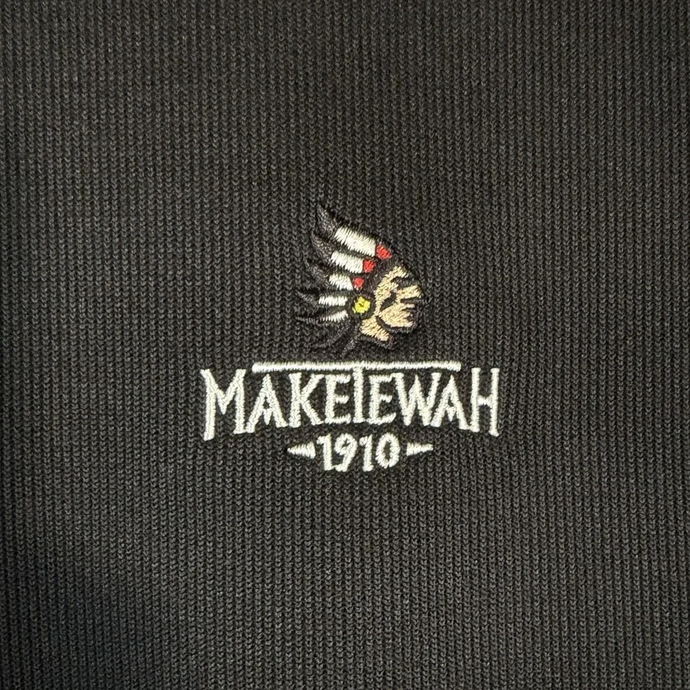 Footjoy 1/4‎ Zip Pullover Black Vest LG Ribbed Knit Maketewah Country Club Ohio